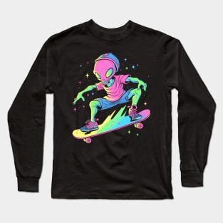 Alien Skater Long Sleeve T-Shirt